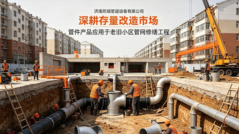 深耕存量改造市场｜济南欢瑞管道管件产品应用于老旧小区管网修缮工程