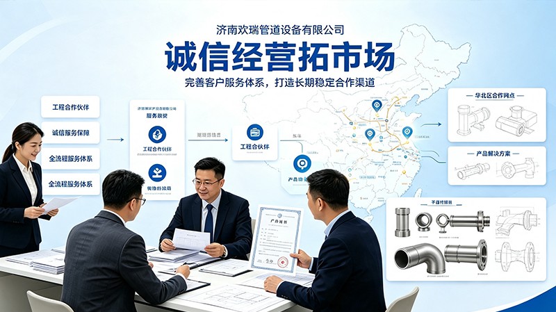 诚信经营拓市场｜济南欢瑞管道持续完善客户服务体系，打造长期稳定合作渠道
